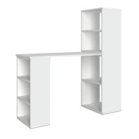 Γραφείο εργασίας πολυμορφικό Last Megapap χρώμα λευκό 119x44,7x123εκ.