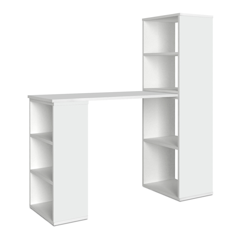 Γραφείο εργασίας πολυμορφικό Last Megapap χρώμα λευκό 119x44,7x123εκ.