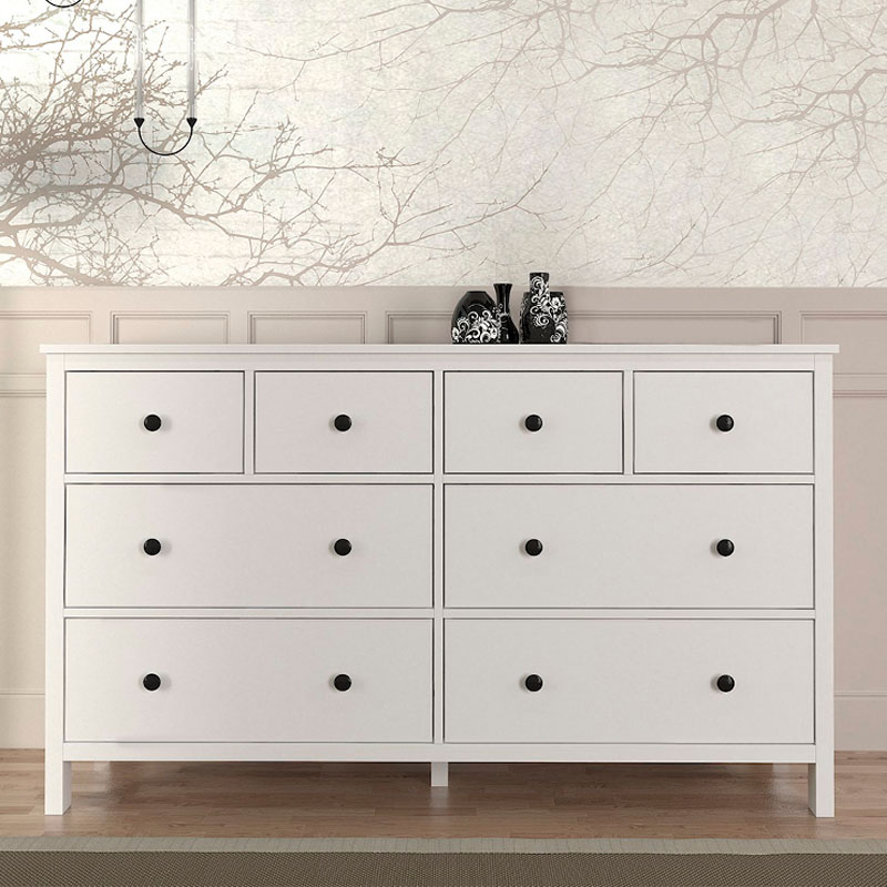 Συρταριέρα - Μπουφές Sabina Megapap χρώμα λευκό 160x50x96εκ.