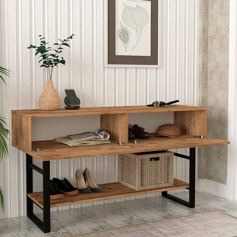 Κονσόλα Aron Megapap χρώμα atlantic pine 138,8x41x75,7εκ.