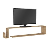 Έπιπλο τηλεόρασης επιτοίχιο Regnar Megapap χρώμα sapphire oak 168,6x25x31,8εκ.