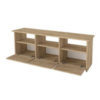 Έπιπλο τηλεόρασης Mahen Megapap χρώμα sapphire oak 140x35x49,8εκ.