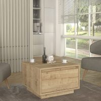 Τραπεζάκι σαλονιού Pura Megapap χρώμα sapphire oak 60x60x40εκ.