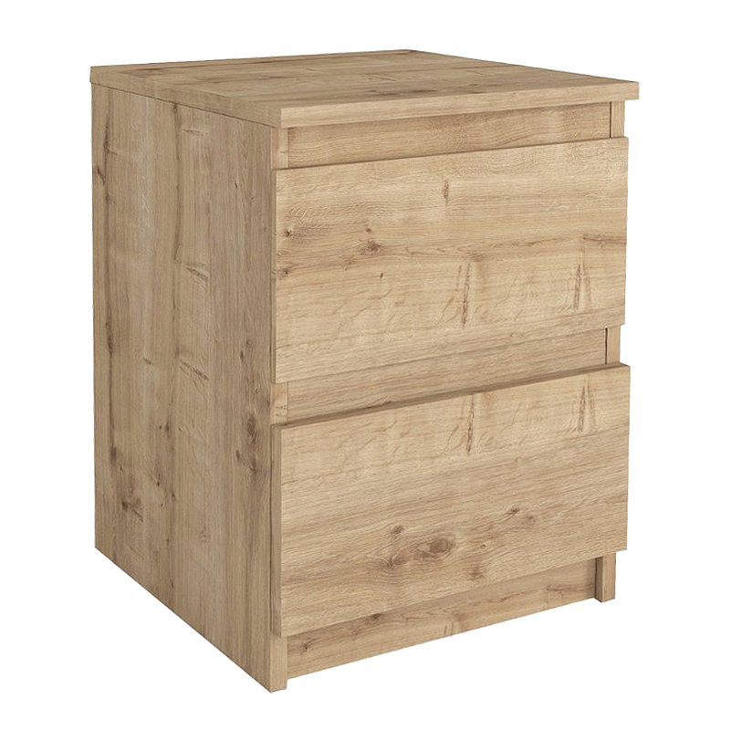 Κομοδίνο Breve Megapap χρώμα sapphire oak 39,8x41,8x55εκ.