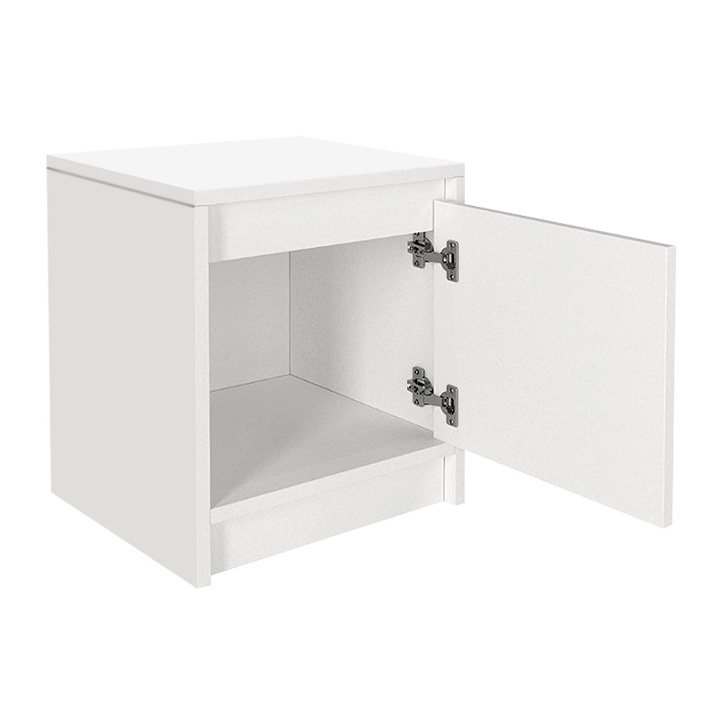 Κομοδίνο Conve Megapap χρώμα λευκό 40x35x45εκ.