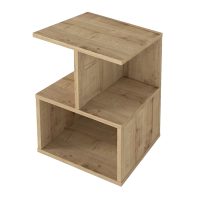 GP042-02701-5 Κομοδίνο - Τραπεζάκι βοηθητικό Entiero Megapap χρώμα sapphire oak 39,8x35x54,6εκ.