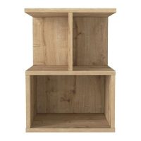 GP042-02701-6 Κομοδίνο - Τραπεζάκι βοηθητικό Entiero Megapap χρώμα sapphire oak 39,8x35x54,6εκ.