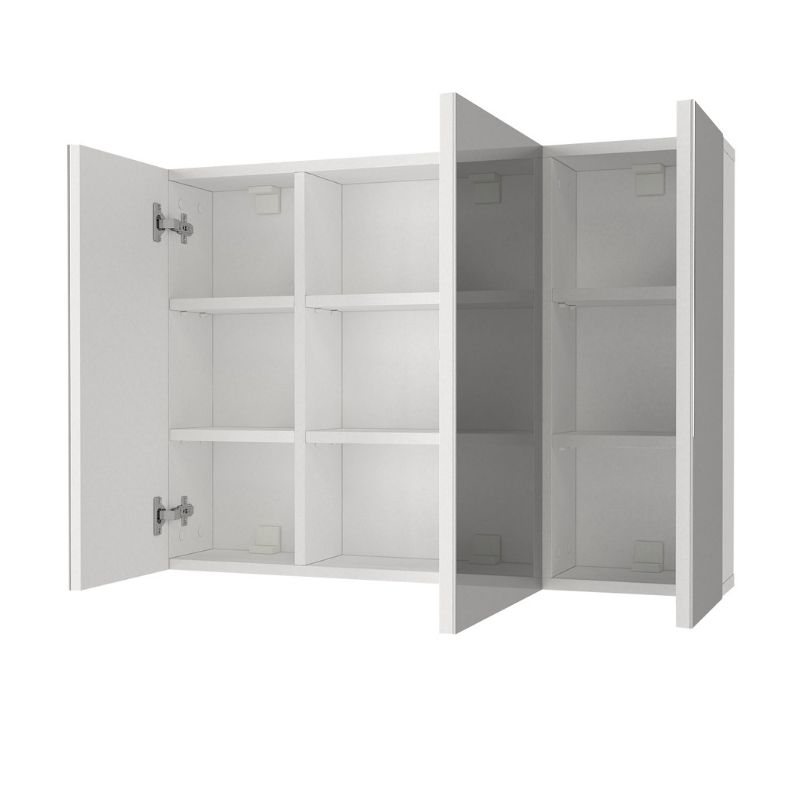 GP042-02731-1 Καθρέπτης μπάνιου Base Μegapap χρώμα λευκό 90x17,1x65εκ.