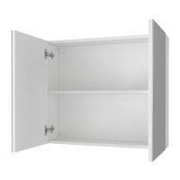 GP042-02761-1 Καθρέπτης μπάνιου Binary Μegapap χρώμα λευκό 75x17,2x65εκ.