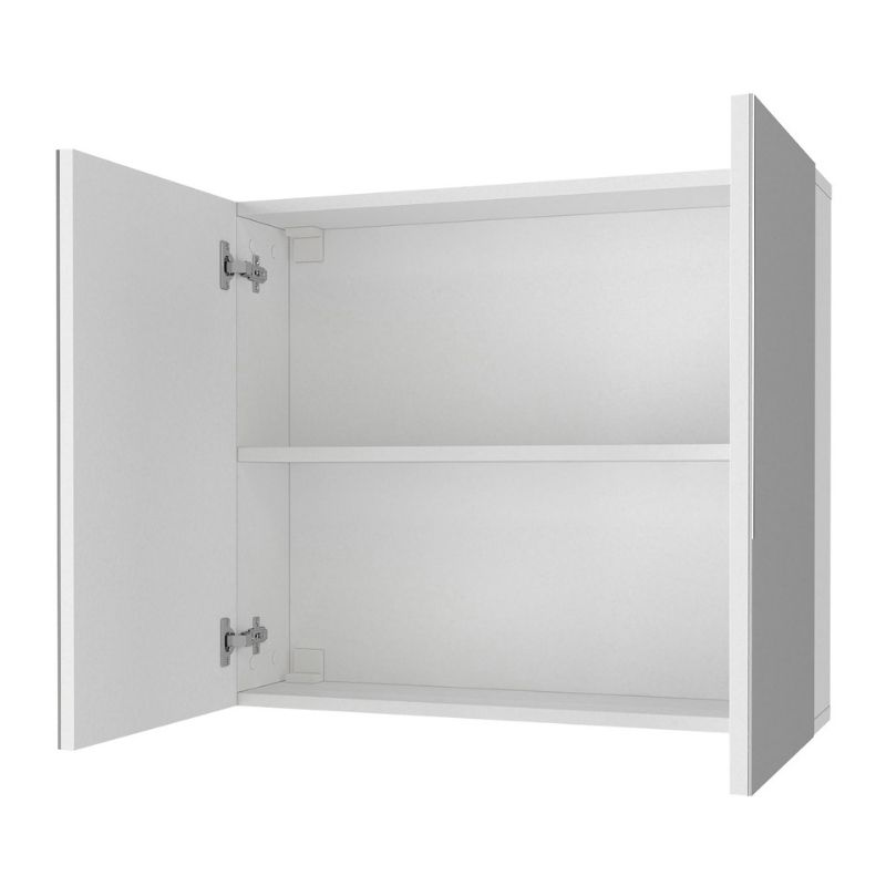 GP042-02761-1 Καθρέπτης μπάνιου Binary Μegapap χρώμα λευκό 75x17,2x65εκ.