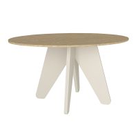 Τραπέζι Rebel Megapap χρώμα rota oak - sandstone 150x90x75εκ.