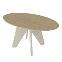 Τραπέζι Rebel Megapap χρώμα rota oak - sandstone 150x90x75εκ.