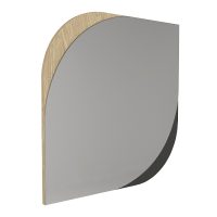 Καθρέπτης τοίχου Lava Μegapap χρώμα rota oak - ανθρακί 70x2,2x70εκ.