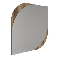 Καθρέπτης τοίχου Lava Μegapap χρώμα καρυδί 70x2,2x70εκ.