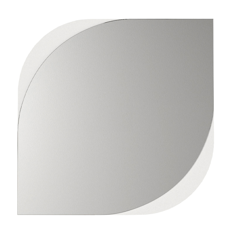 Καθρέπτης τοίχου Lava Μegapap χρώμα λευκό 70x2,2x70εκ.