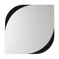 Καθρέπτης τοίχου Lava Μegapap χρώμα μαύρο 70x2,2x70εκ.