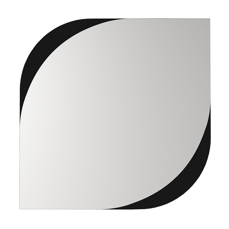 Καθρέπτης τοίχου Lava Μegapap χρώμα μαύρο 70x2,2x70εκ.