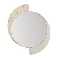 Καθρέπτης τοίχου Sevilla Μegapap χρώμα sandstone - travertine 59,2x2,2x69εκ.