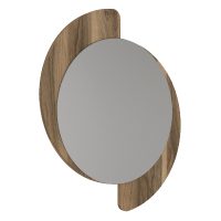 Καθρέπτης τοίχου Sevilla Μegapap χρώμα καρυδί 59,2x2,2x69εκ.