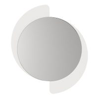 Καθρέπτης τοίχου Sevilla Μegapap χρώμα λευκό 59,2x2,2x69εκ.