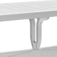 Τραπέζι πολυπροπυλενίου Callan Megapap χρώμα λευκό 120x70x73εκ.