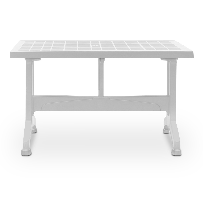 Τραπέζι πολυπροπυλενίου Callan Megapap χρώμα λευκό 140x80x73εκ.