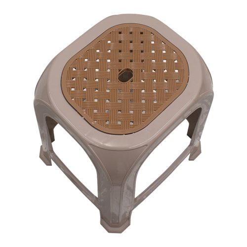 GP046-00082-1 Σκαμπώ πολυπροπυλενίου στοιβαζόμενο Desia Megapap χρώμα μπεζ 35x35x45εκ.