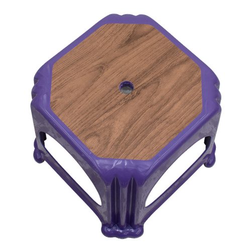 GP046-00102-1 Σκαμπώ πολυπροπυλενίου στοιβαζόμενο Desia Megapap χρώμα μωβ 35x35x32εκ.