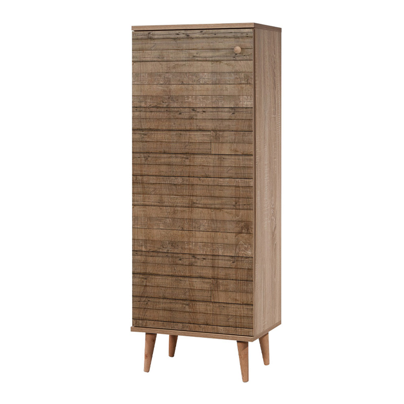 GP052-00013-3 Παπουτσοθήκη - ντουλάπι Soho Megapap χρώμα sonoma 50x38x135εκ.