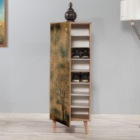 GP052-00014-1 Παπουτσοθήκη - ντουλάπι Soho Megapap χρώμα sonoma 50x38x135εκ.