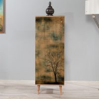 GP052-00014-2 Παπουτσοθήκη - ντουλάπι Soho Megapap χρώμα sonoma 50x38x135εκ.