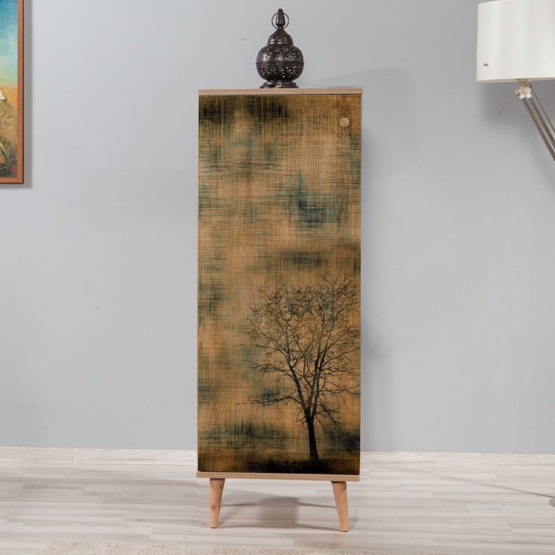 GP052-00014-2 Παπουτσοθήκη - ντουλάπι Soho Megapap χρώμα sonoma 50x38x135εκ.