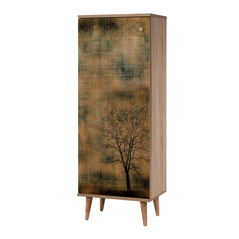 GP052-00014-3 Παπουτσοθήκη - ντουλάπι Soho Megapap χρώμα sonoma 50x38x135εκ.