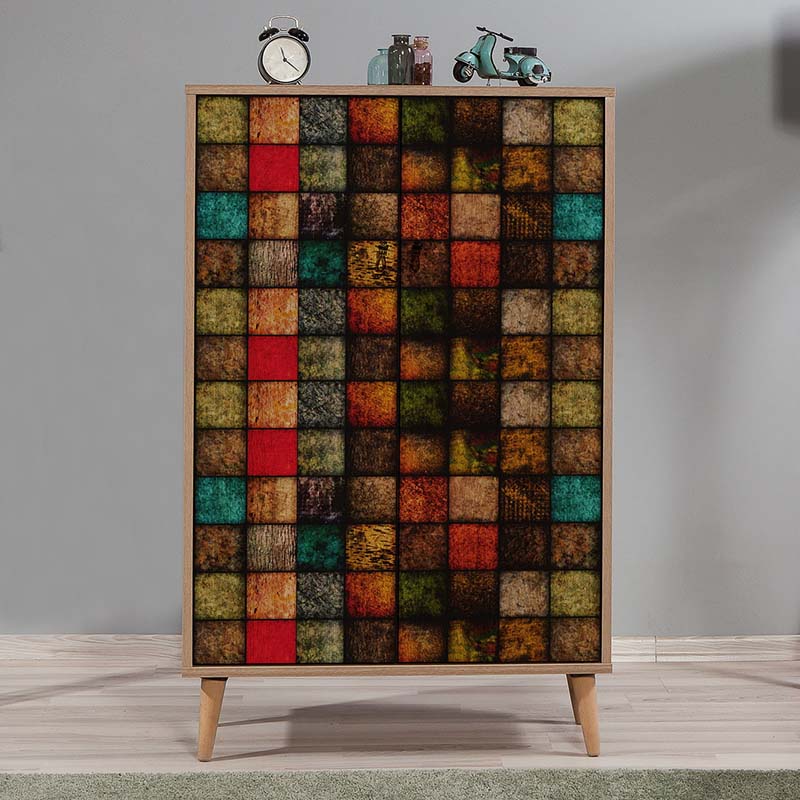 Παπουτσοθήκη - ντουλάπι Soho Megapap χρώμα sonoma 80x36x127εκ.