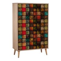 Παπουτσοθήκη - ντουλάπι Soho Megapap χρώμα sonoma 80x36x127εκ.