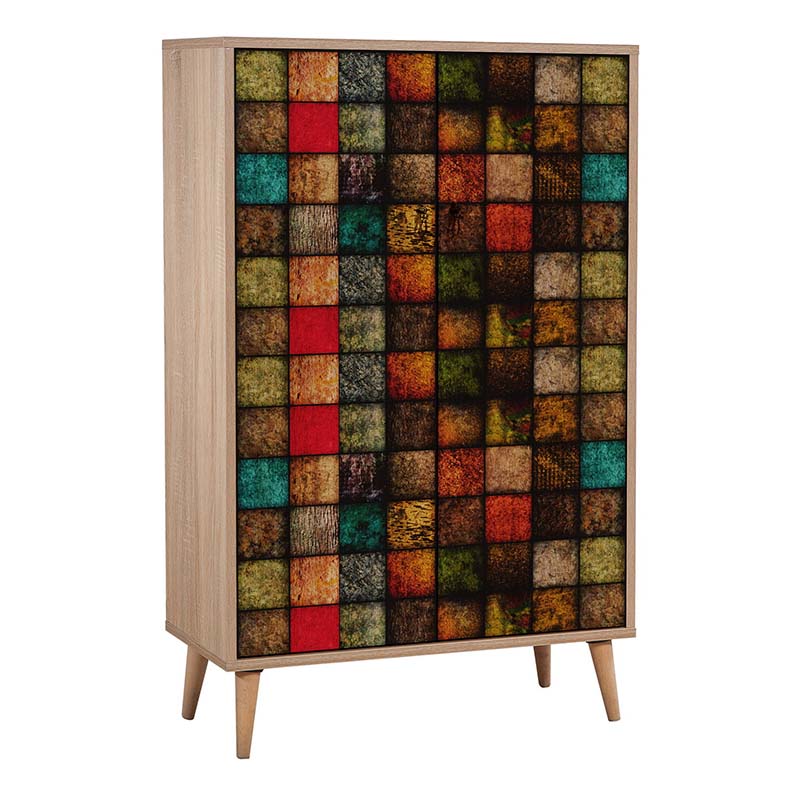 Παπουτσοθήκη - ντουλάπι Soho Megapap χρώμα sonoma 80x36x127εκ.