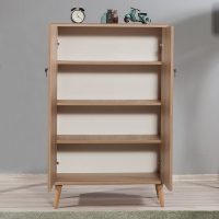 GP052-00043-3 Παπουτσοθήκη - ντουλάπι Soho Megapap χρώμα sonoma 80x36x127εκ.