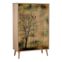 GP052-00044-4 Παπουτσοθήκη - ντουλάπι Soho Megapap χρώμα sonoma 80x36x127εκ.