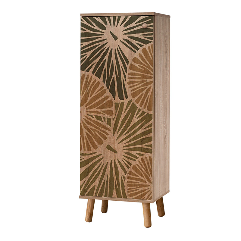 GP052-00072-3 Παπουτσοθήκη - ντουλάπι Soho Megapap χρώμα sonoma 50x38x135εκ.