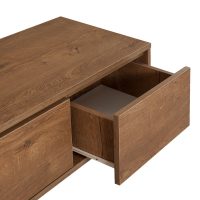 Έπιπλο τηλεόρασης Amedeo Megapap χρώμα καρυδί 140x40x50εκ.