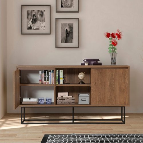 GP052-00171-1 Μπουφές Amedeo Megapap χρώμα καρυδί 140x36x72εκ.