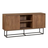 Μπουφές Amedeo Megapap χρώμα καρυδί 140x36x72εκ.