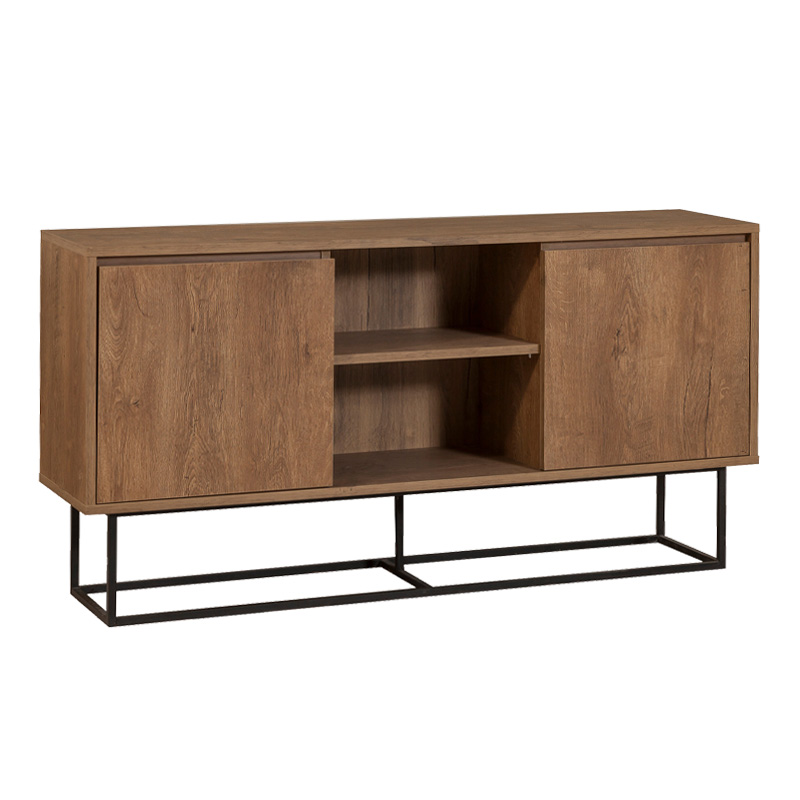 Μπουφές Amedeo Megapap χρώμα καρυδί 140x36x72εκ.