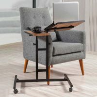 Τραπεζάκι βοηθητικό - laptop Frenk Megapap πολυμορφικό χρώμα atlantic pine 67x45,5x62/87εκ.