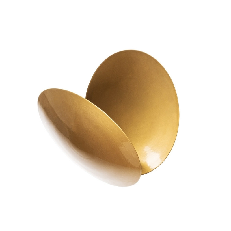 GP052-01771-5 Απλίκα τοίχου Led Mimoza Megapap μεταλλική χρώμα χρυσό 25x16x25εκ.