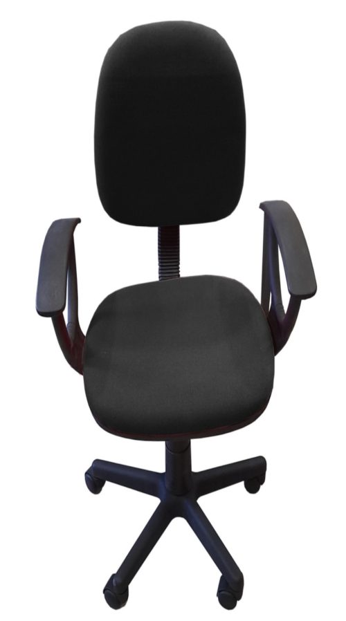 K04767-1-NEW-BLACK VELCO Pro Systems ΚΑΡΕΚΛΑ ΓΡΑΦΕΙΟΥ ΠΑΙΔΙΚΗ ΜΑΥΡΗ ΜΕ ΜΠΡΑΤΣΑ -ΔΙΑΣΤΑΣΕΙΣ: 57x47x81/92cm