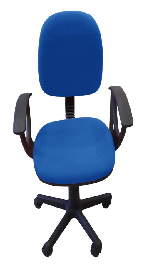 K04767-2-NEW-BLUE VELCO Pro Systems ΚΑΡΕΚΛΑ ΓΡΑΦΕΙΟΥ ΠΑΙΔΙΚΗ ΜΠΛΕ ΜΕ ΜΠΡΑΤΣΑ -ΔΙΑΣΤΑΣΕΙΣ: 57x47x81/92cm