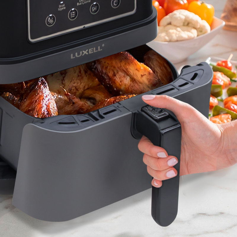 LXAF01-1 Φριτέζα αέρος - AirFryer LUXELL με αποσπώμενο κάδο 7,5lt χρώμα μαύρο 1550-1850W