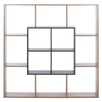 bibliothiki-fb9877102-136x22x136-gkri-2 ΒΙΒΛΙΟΘΗΚΗ BRODY HM8771.02 136X22X136 ΓΚΡΙ