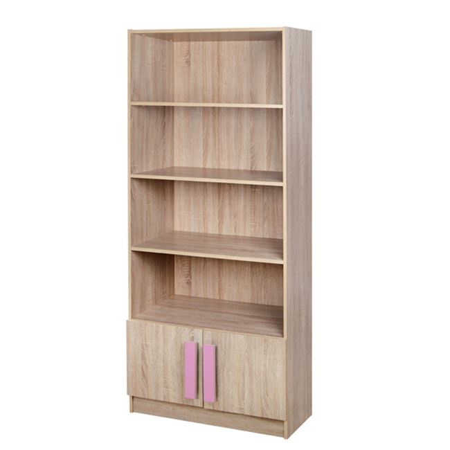 bibliothiki-playroom-sonama-roz-hm101460-2 ΒΙΒΛΙΟΘΗΚΗ PLAYROOM SONAMA-ΡΟΖ HM10146.03 80X35X180εκ.